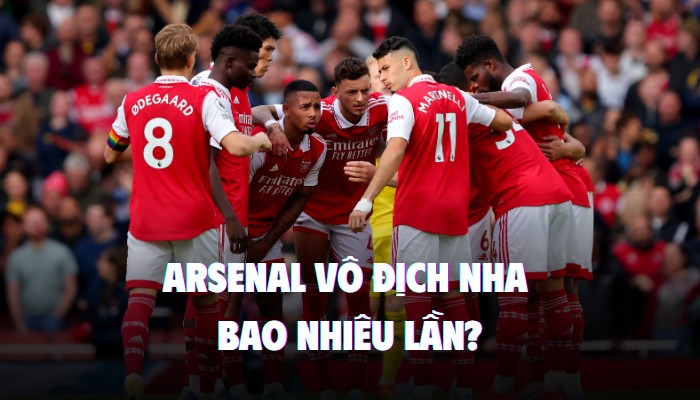 arsenal vô địch ngoại hạng anh bao nhiêu lần