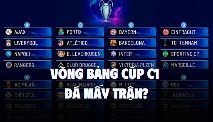 vòng bảng cúp c1 đá mấy trận